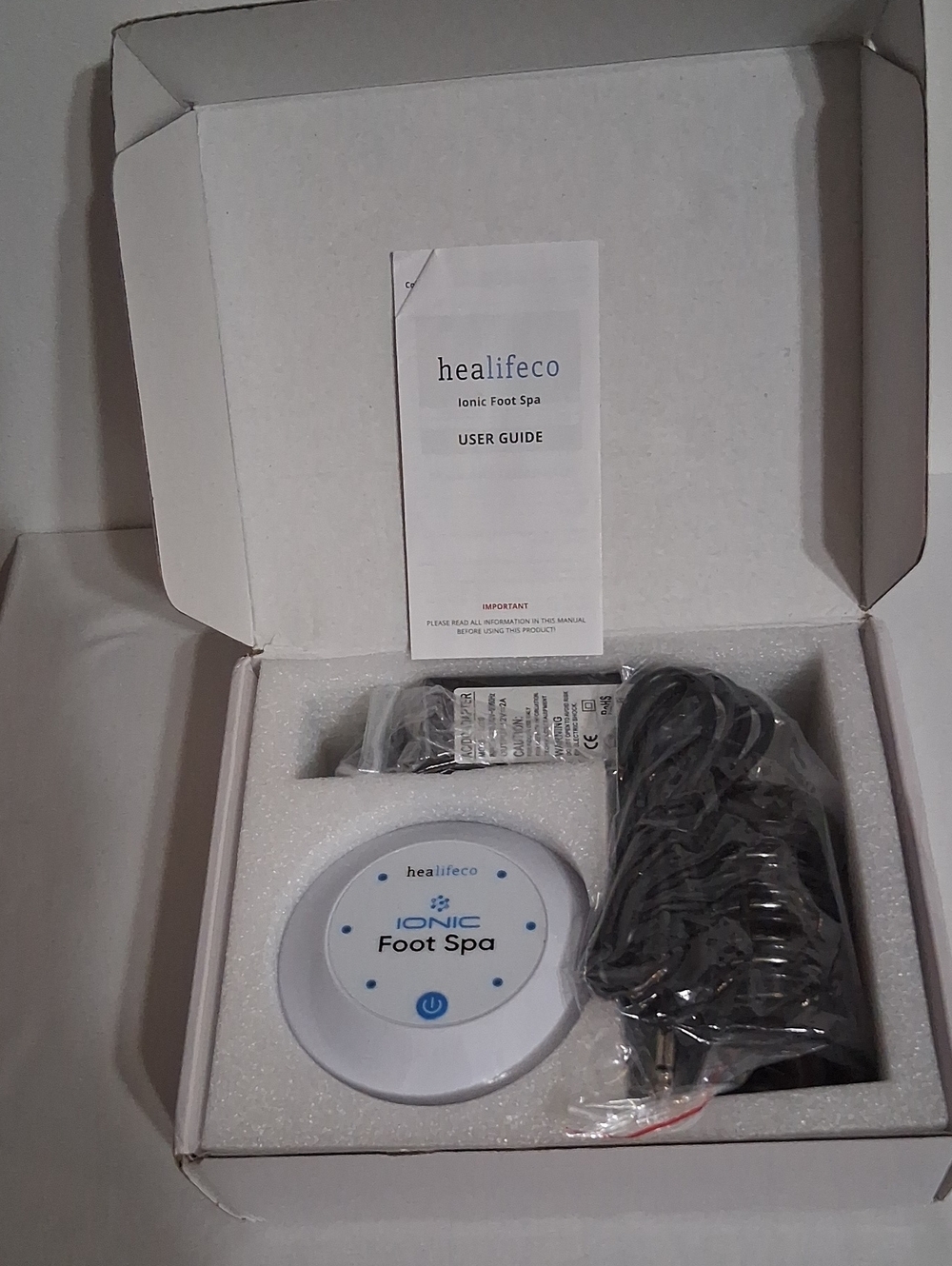 Alife Ionic Foot Spa Device in White and Blue